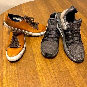 Bundle of 2. Mens size 13 Cole Haan shoes and Nike running shoes